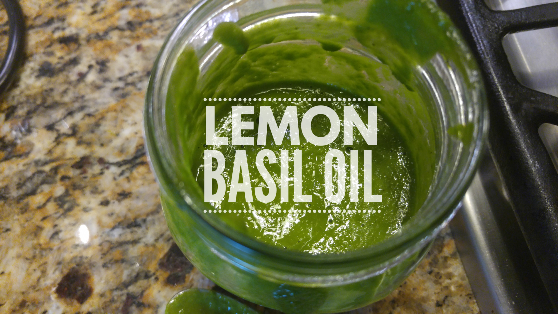Lemon Basil Oil