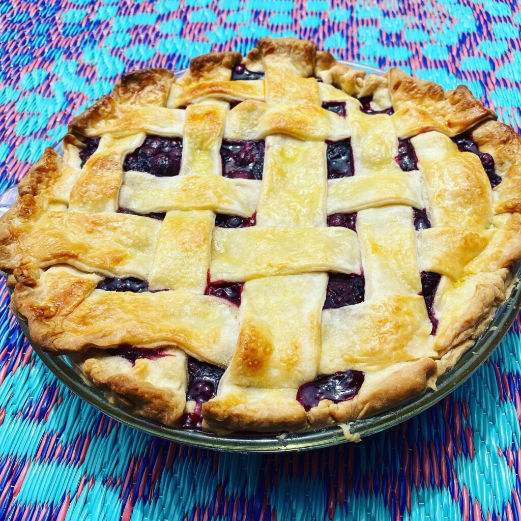 Oregon blueberry, blackberry pie. So delicious! Summertime foods are mouthwatering treats that we all treasure. Thank you @saginaw.vineyard for the perfectly ripe berries for our pie. #saginawvineyard #oregonberries #pie #summervibes